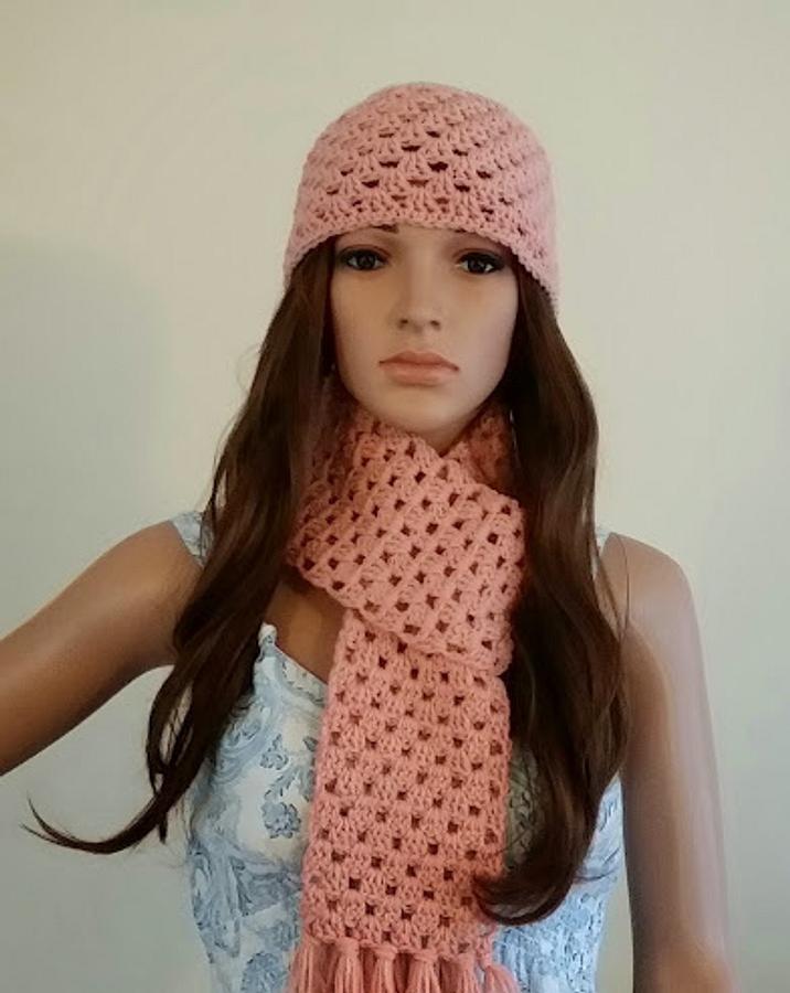 Beanie & Scarf Combo Apricot