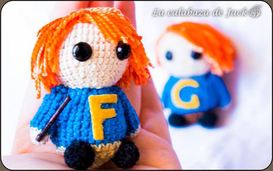 Fred y George Weasley Amigurumis - Harry Potter - La Calabaza de Jack