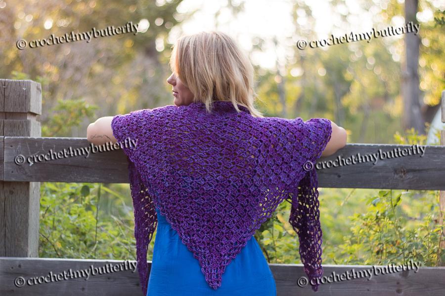 Box Stitch Triangle Shawl