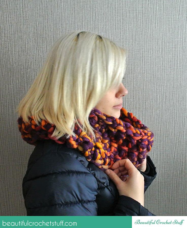 Free Finger Crochet Scarf Pattern