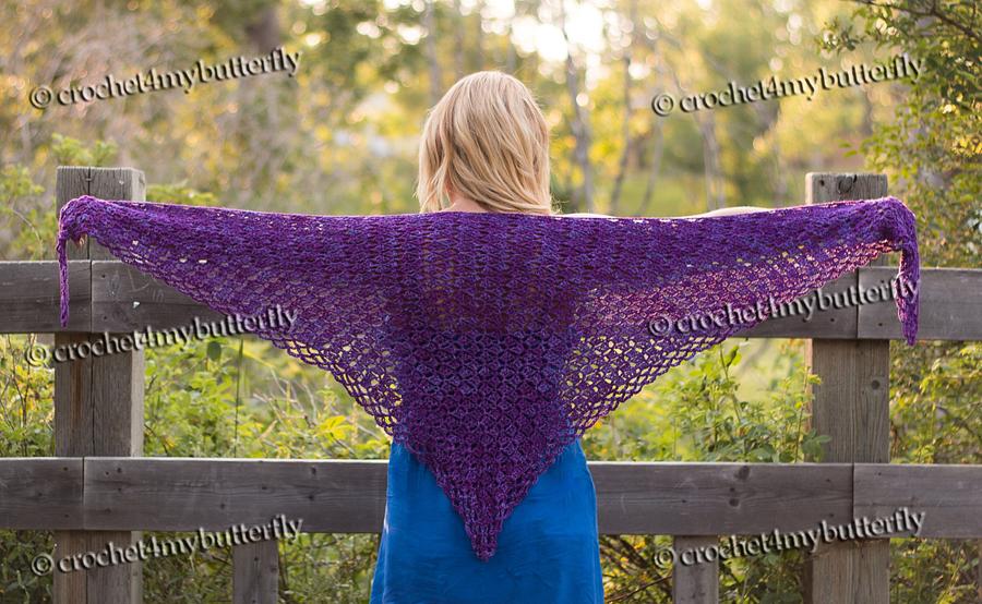 Box Stitch Triangle Shawl