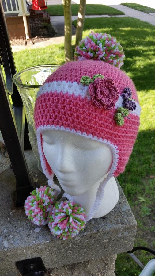 Newest Earflat Beanie with PomPoms