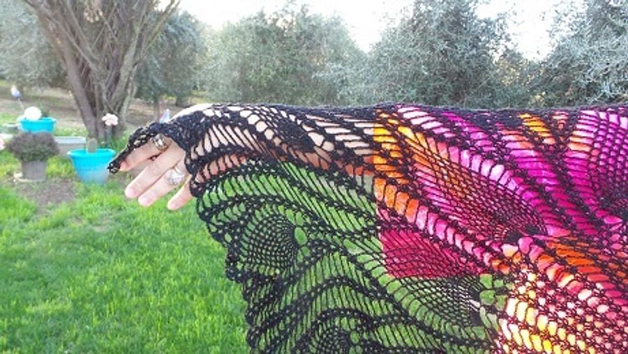 Black Butterfly Shawl