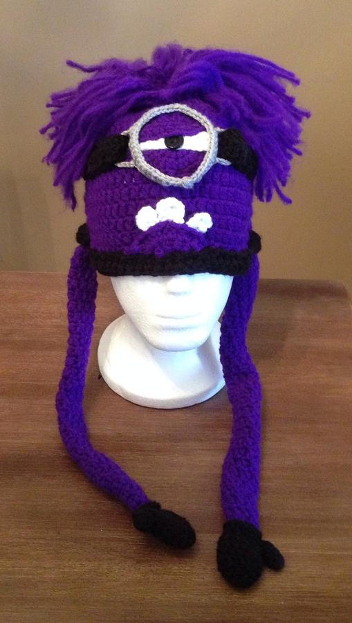 Purple minion hat