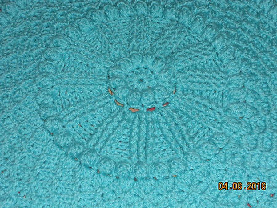 Lille Matelasse` Circular Baby Blanket