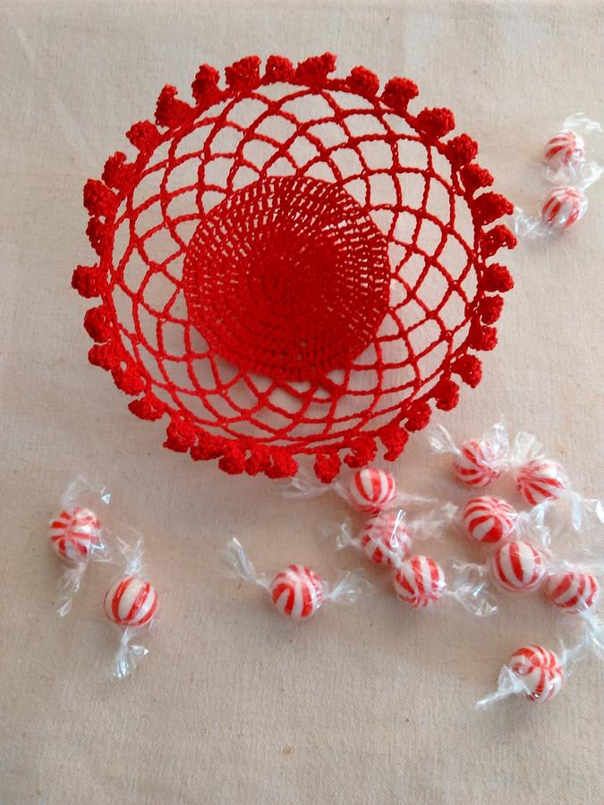 Chrysanthemum Flower Santa Hat plus Chrysanthemum Candy Bowl