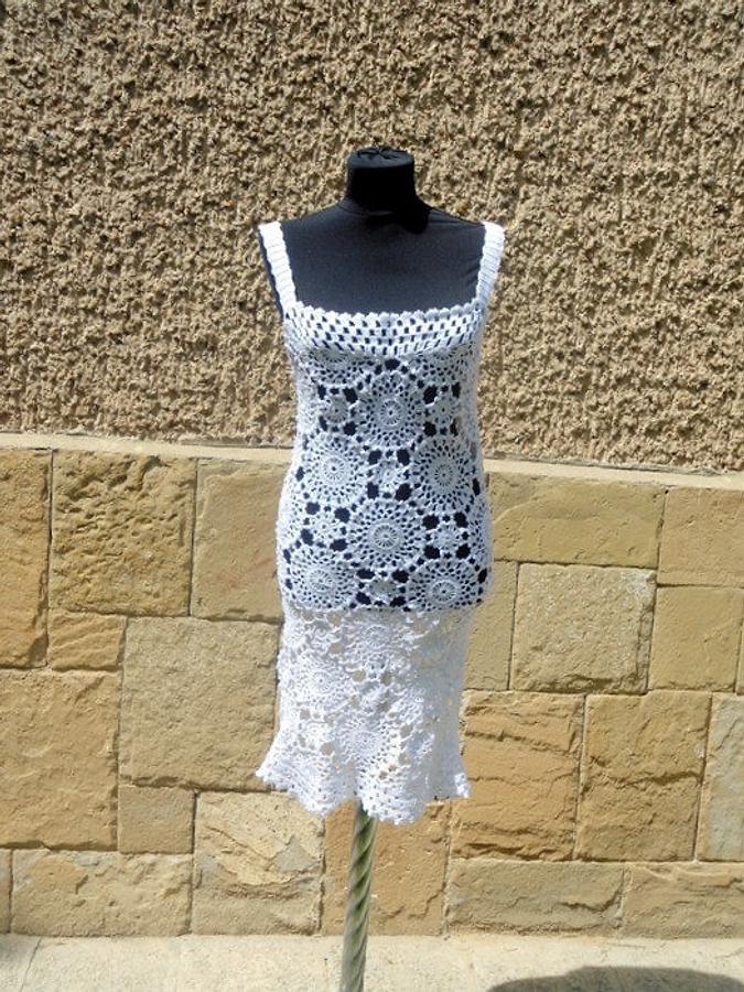 Crochet White Dress, White Dress, Sexy Lace Dress , Summer Beach Dress, Crochet Resort Dress