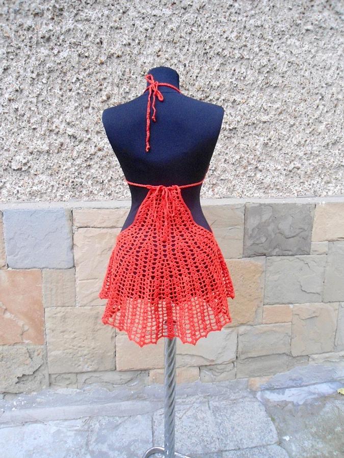 Crochet Beach Cover Lady, Crochet Resort Cover up, Summer Crochet Bikini Top, Crochet Swimwears