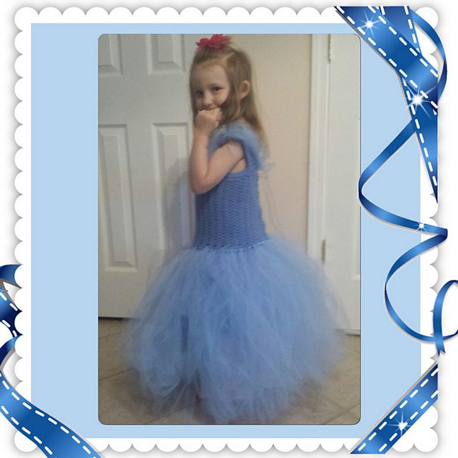 2015 Cinderella Inspired Crochet Tutu Dress