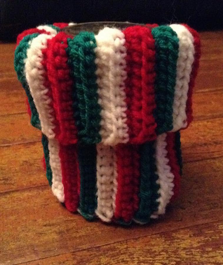 Boot Cuffs (V) - Candy Canes