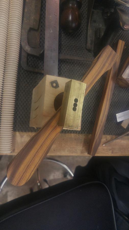 Desert Ironwood Brass Setting Hammer