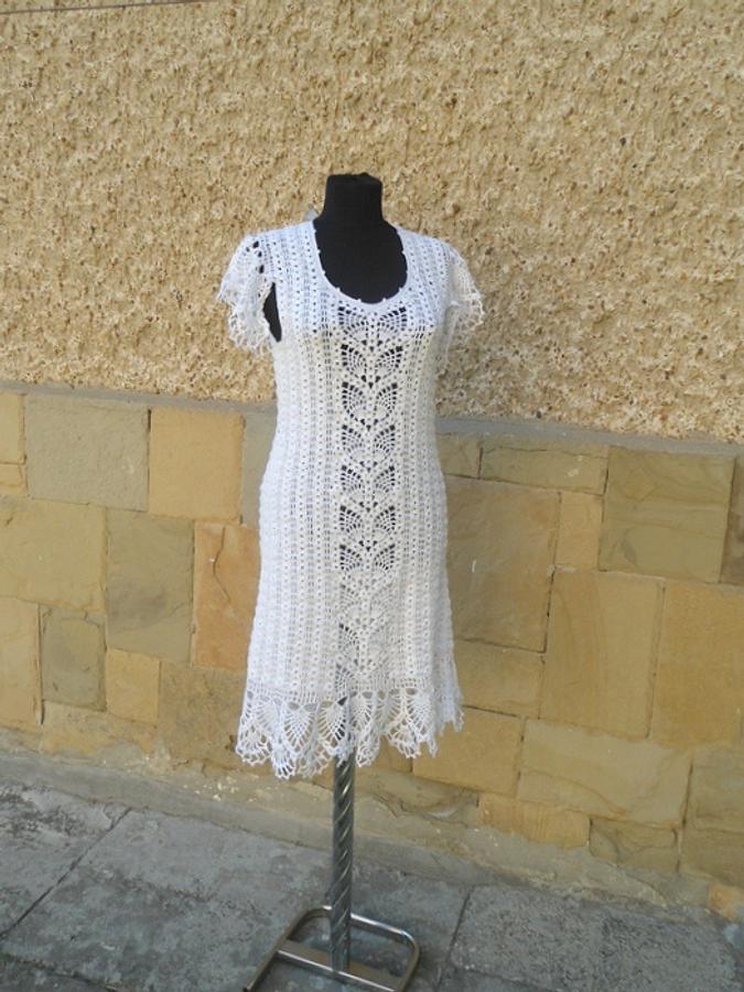 Crochet Wedding Dress, White Crochet Dress, Women Crochet, Lacy White