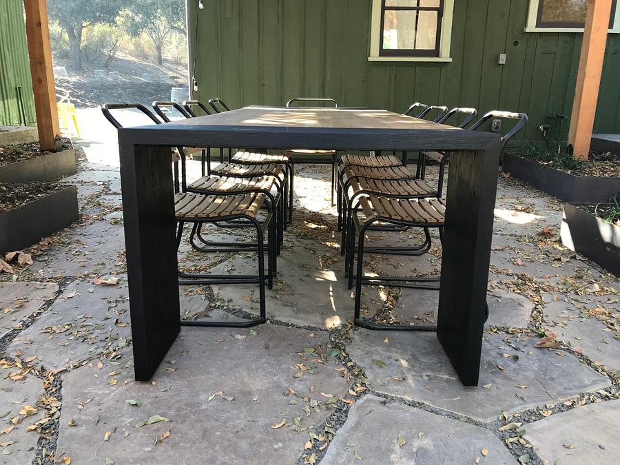Outdoor winery table 