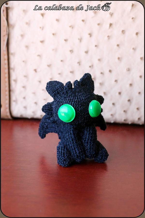 Toothless Amigurumi - How to train your dragon - La Calabaza de Jack