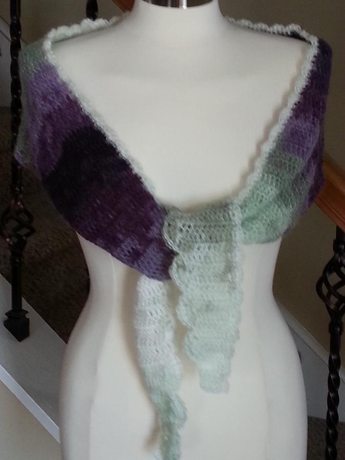 Lavender Sachet Shawlette