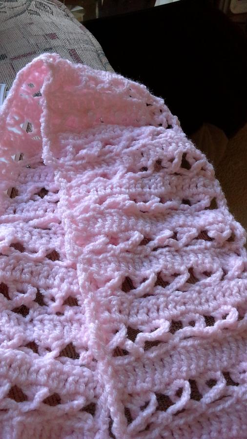 my take on a scarf for breast cancer since its october 