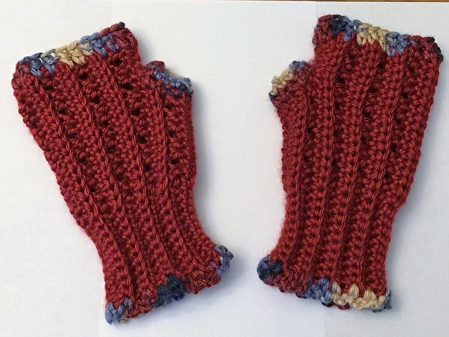 Autumn Colors Flower Adjustable Headband, Fingerless Gloves, and Boot Cuffs Set