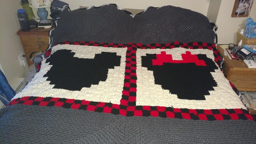 Minnie and Mickey afghan