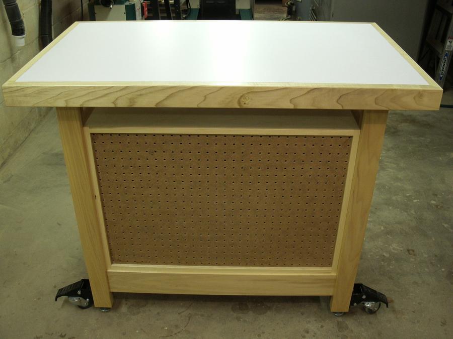 Outfeed Table/Workbench With Storage