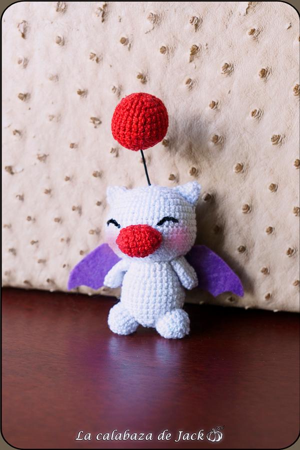 Moogle Amigurumi - Final Fantasy - La Calabaza de Jack