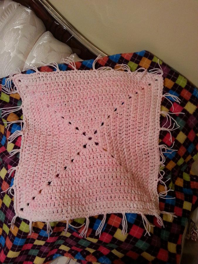 Soft pink & white Blankie