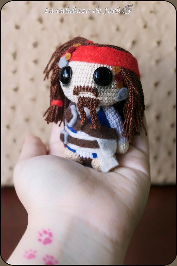 Jack Sparrow Amigurumi - Pirates of the Caribbean - La Calabaza de Jack