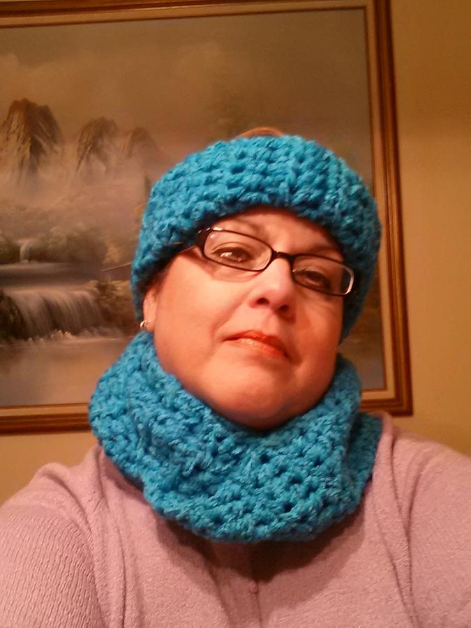 Turquoise Scarf Cowl