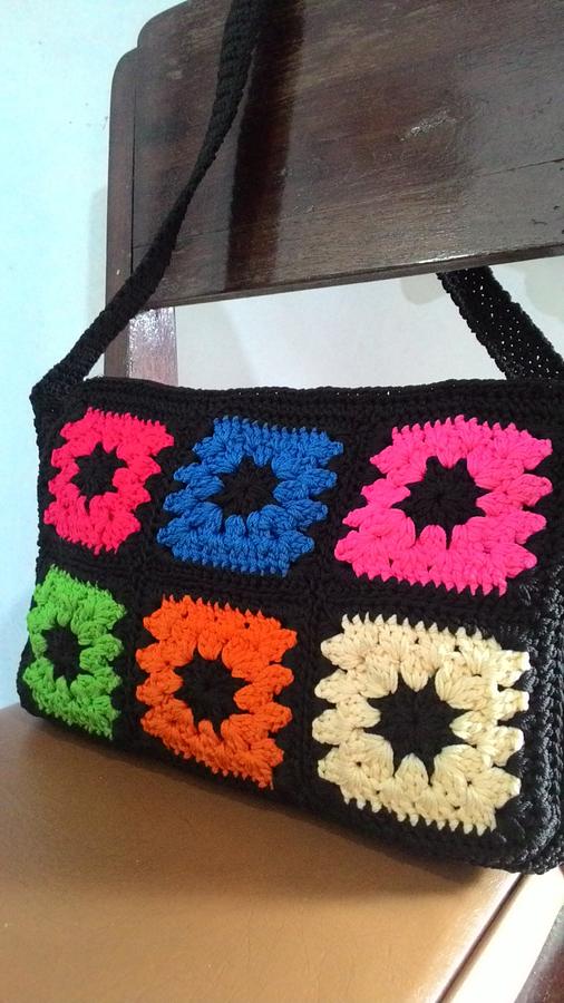 Granny square casual bag