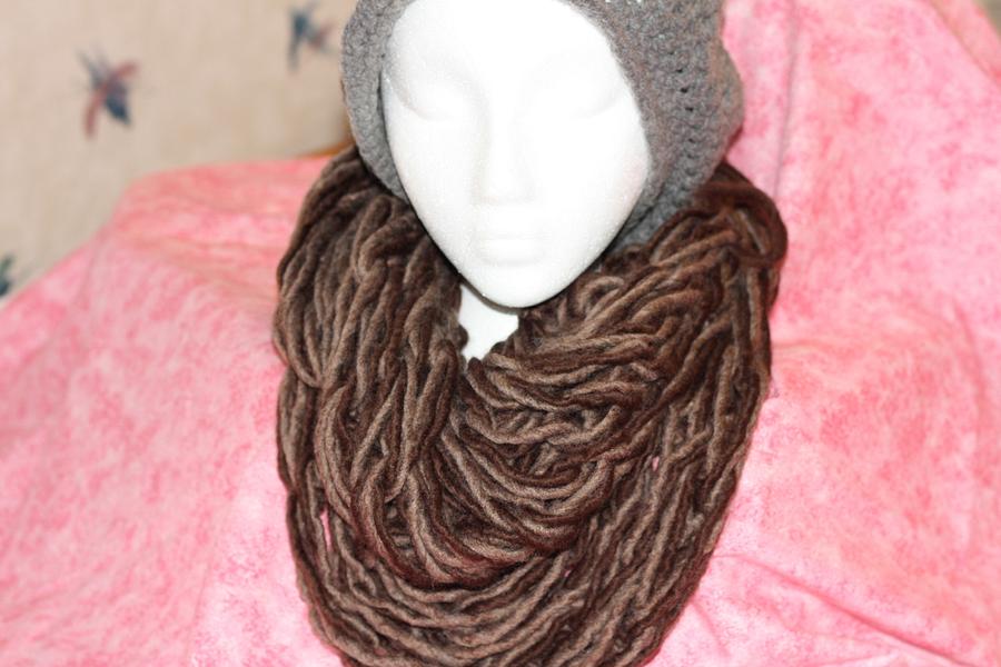Chunky Hand Knitted Infinity Scarf