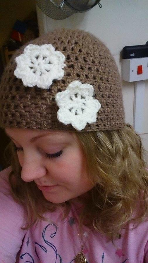 flower beanie hat