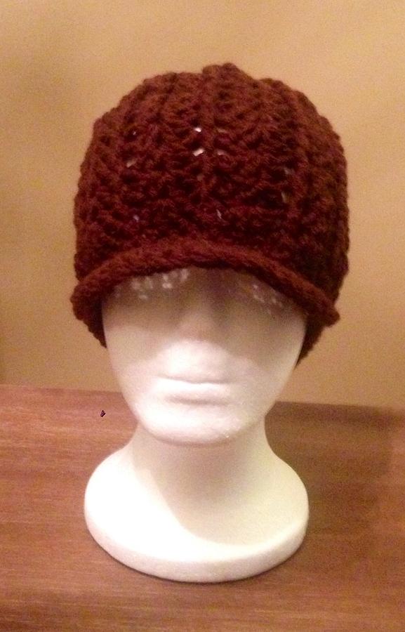 Crochet newsboy hat