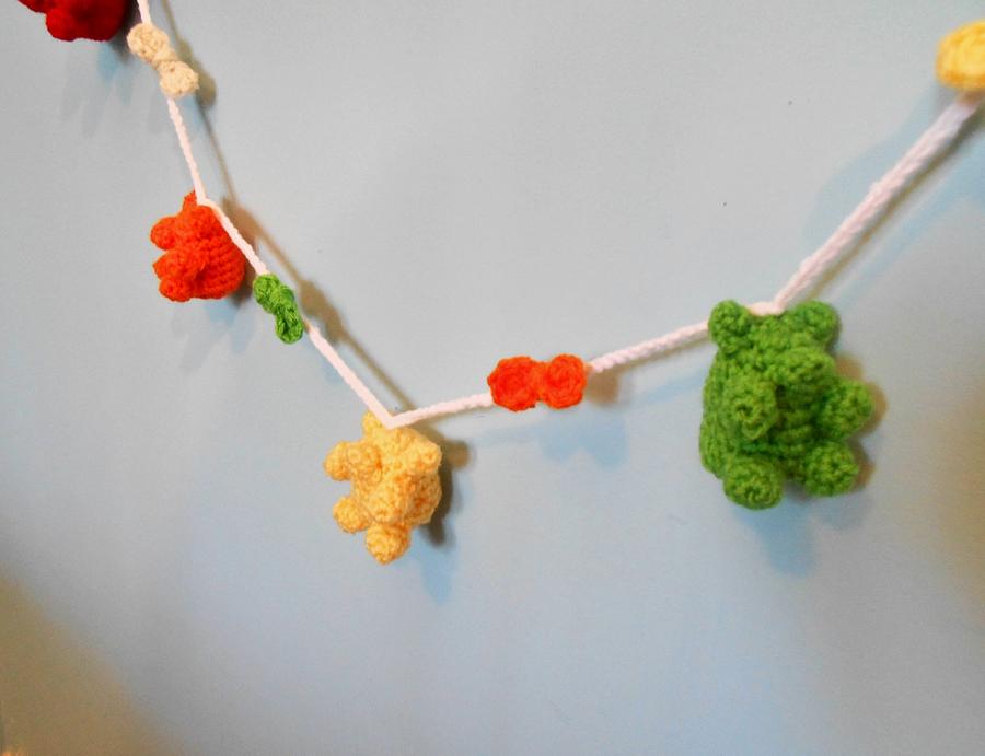 Kawaii Rainbow Gummy Bear Garland