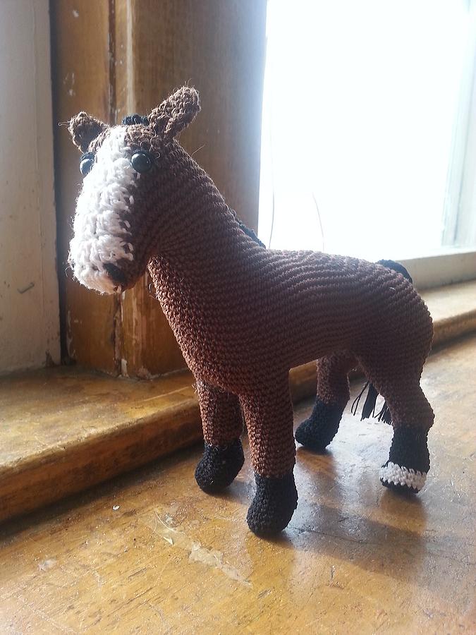 crocheted Horse