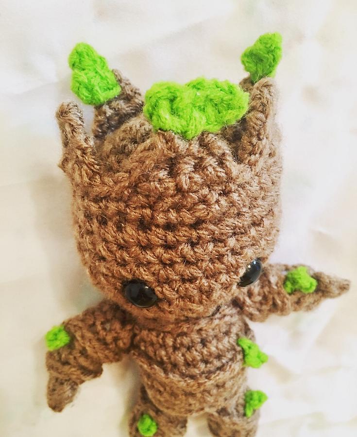 Handmade Crochet Groot Amigurumi