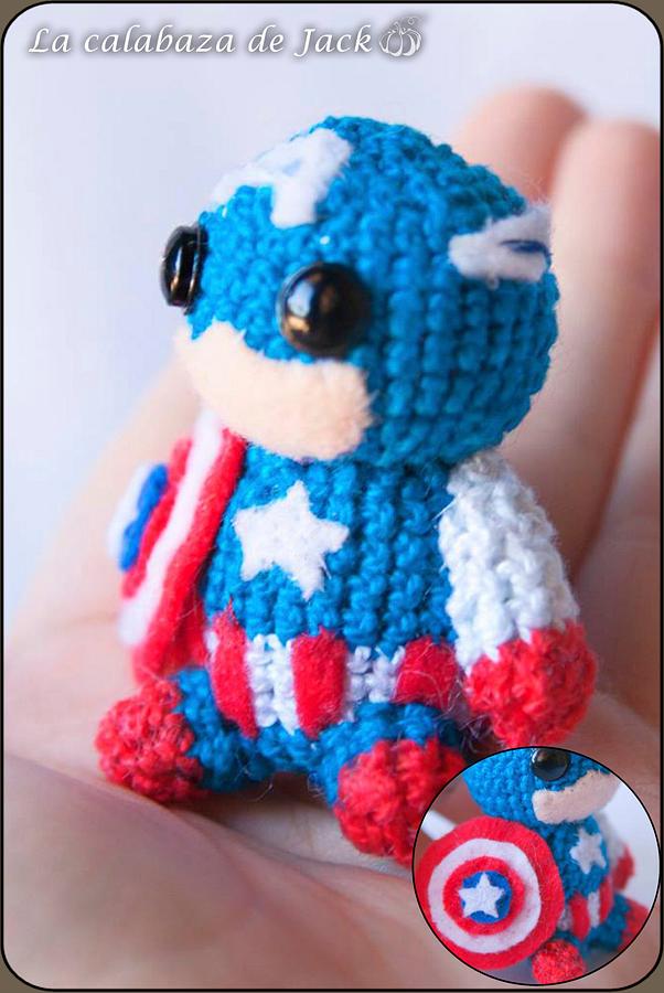 Captain America Amigurumi - Marvel - La Calabaza de Jack