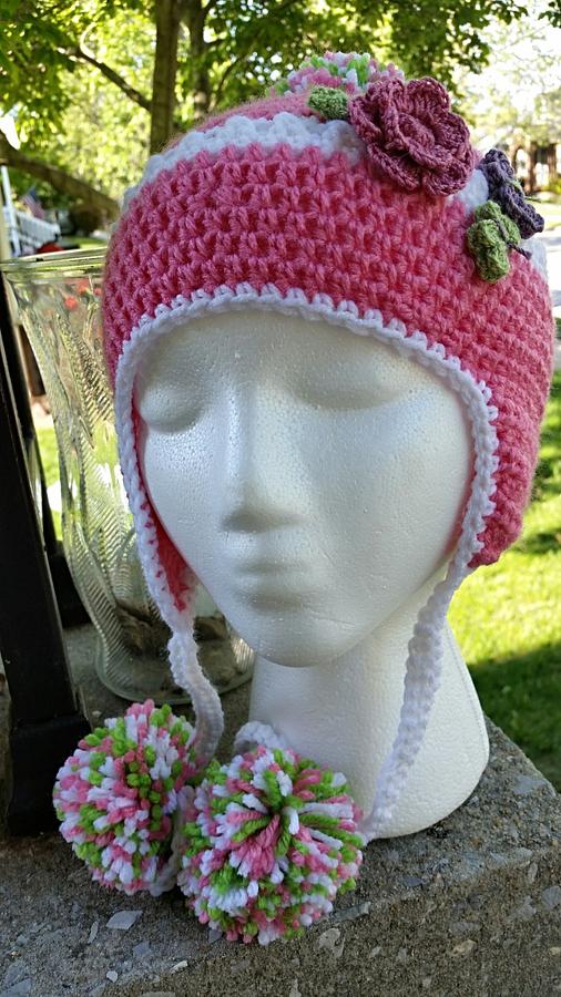 Newest Earflat Beanie with PomPoms