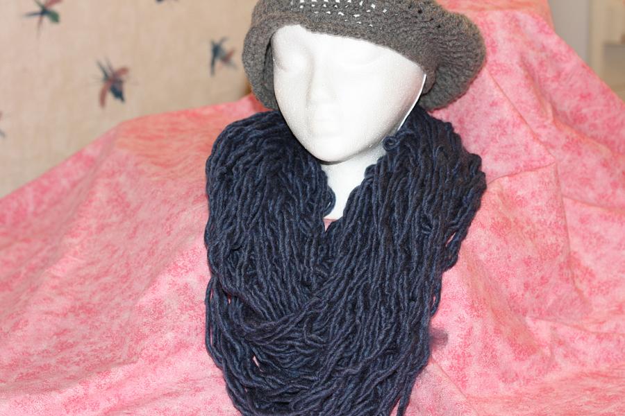 Chunky Hand Knitted Infinity Scarf