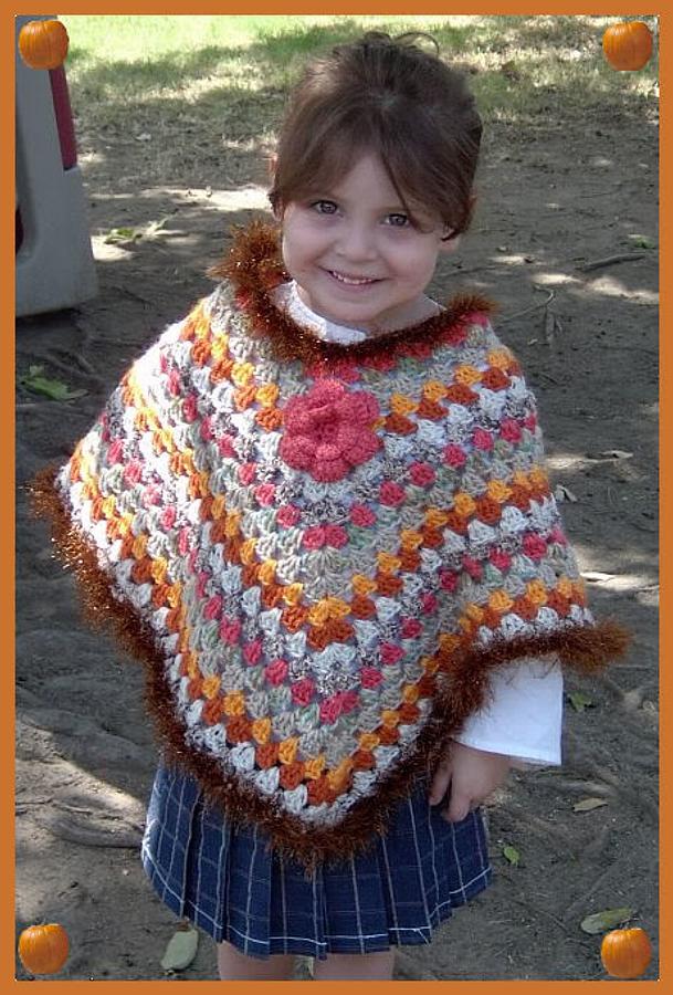 Autumn Crochet Poncho