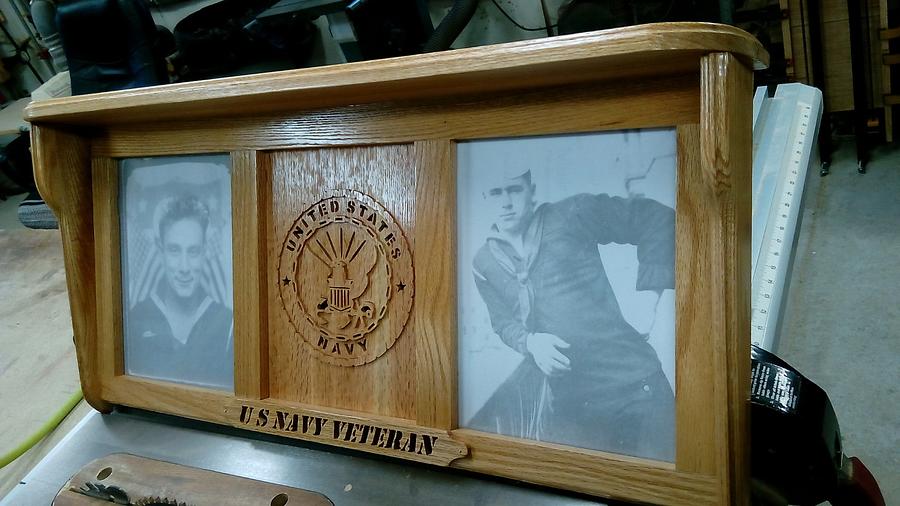 My Latest, US Navy Veteran shelf/picture frames