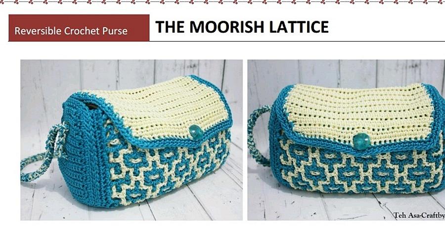 The Moorish Lattice reversible purse 