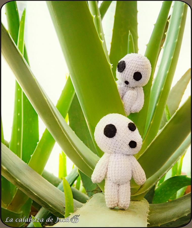 Kodama Amigurumi - Studio Ghibli - La Calabaza de Jack