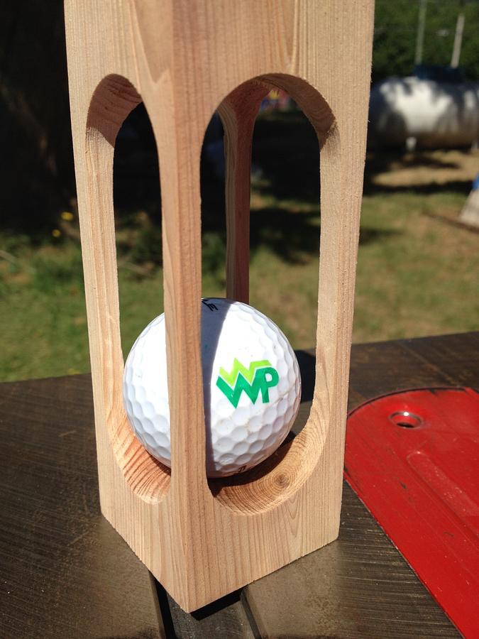 Golf Ball In Wood