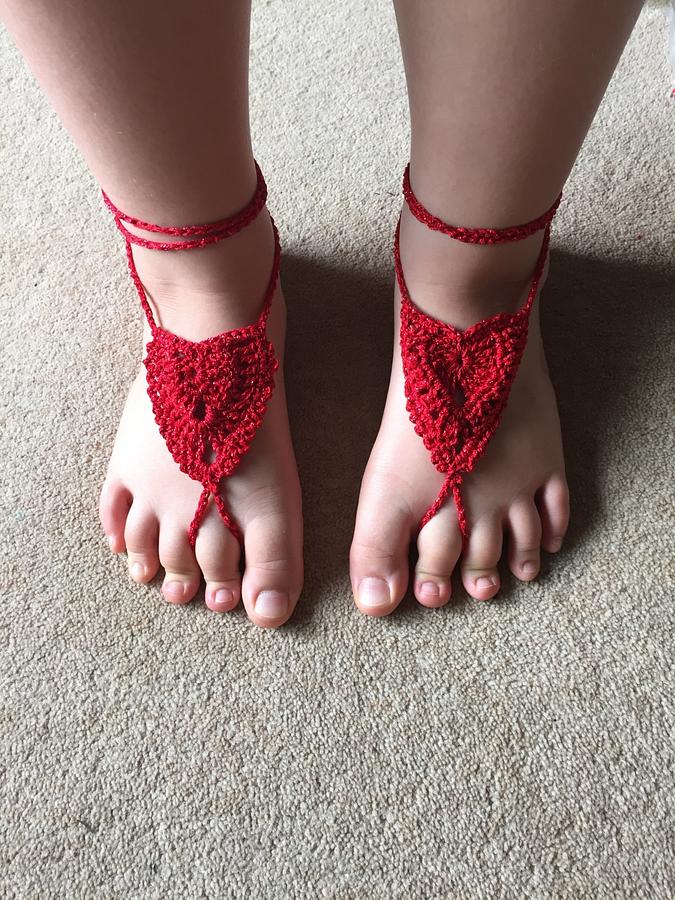 Barefoot Sandals Heart Shape