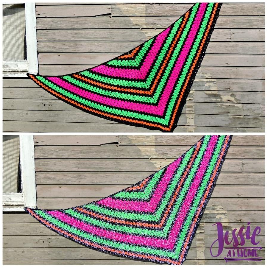 Falling Blocks Shawl