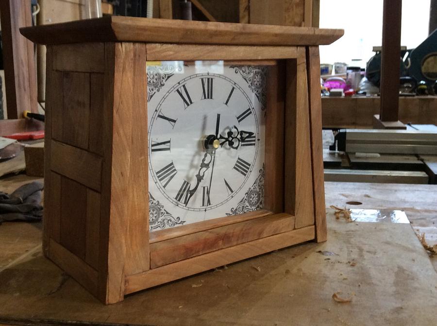 Arts and crafts style clock
