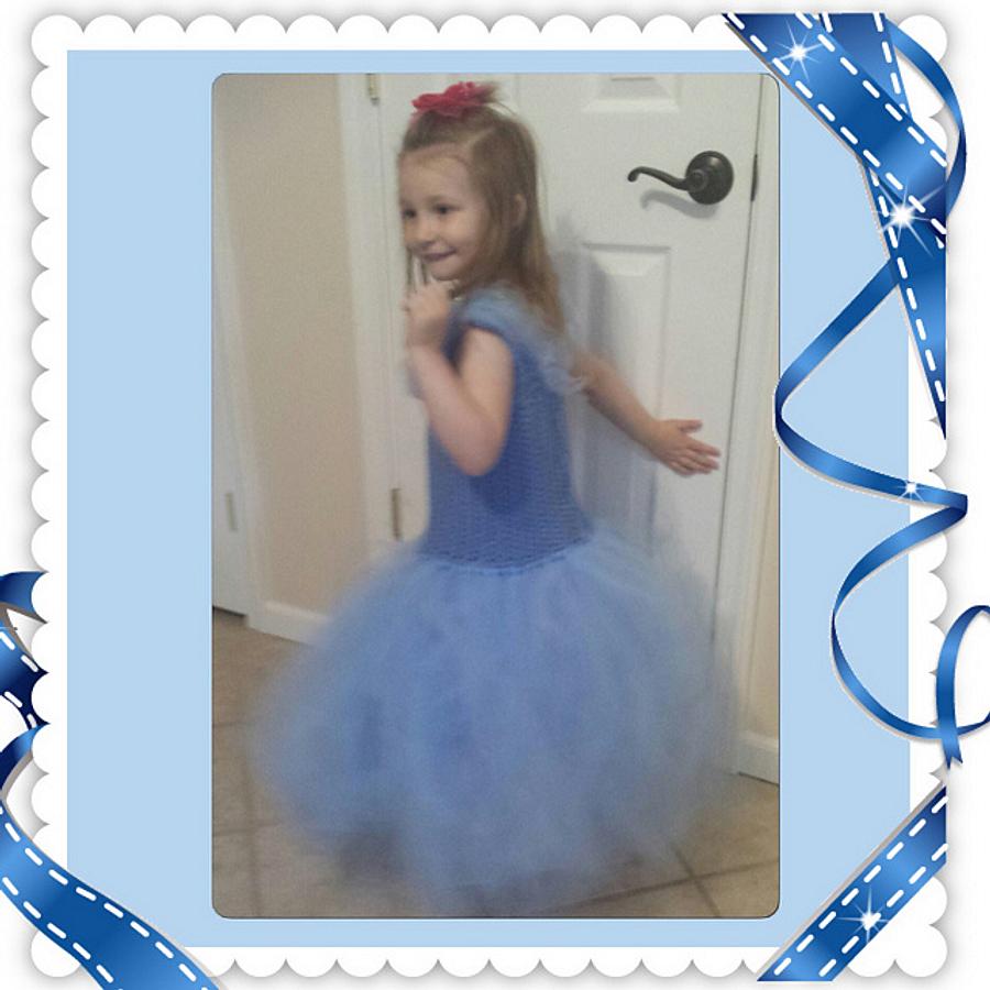 2015 Cinderella Inspired Crochet Tutu Dress