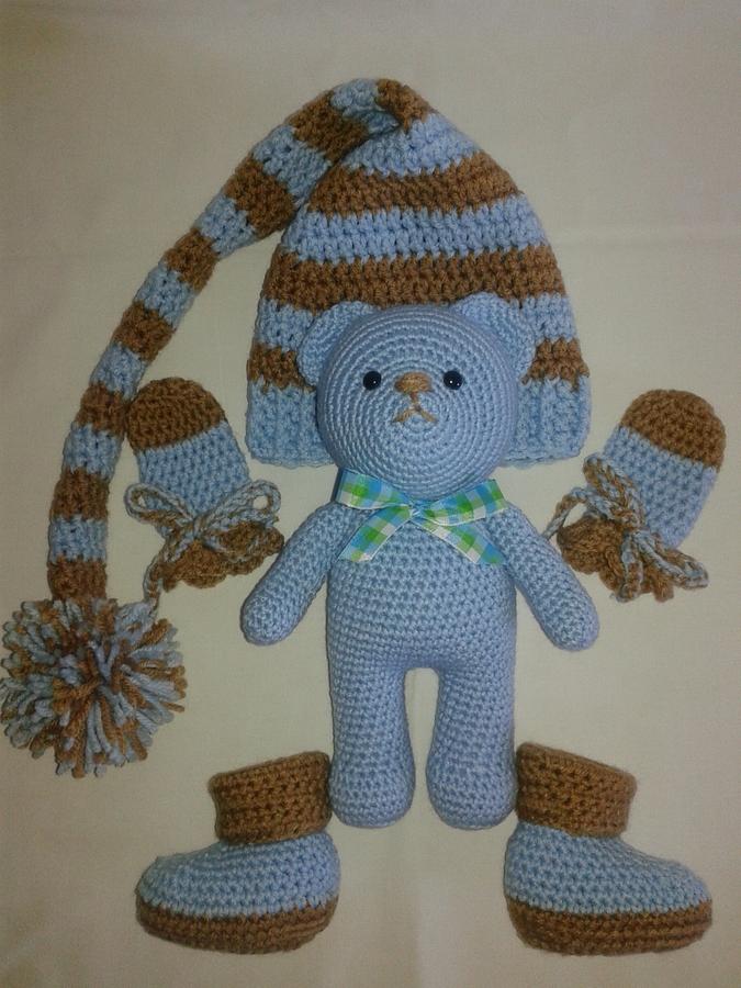 Blue Teddy Set