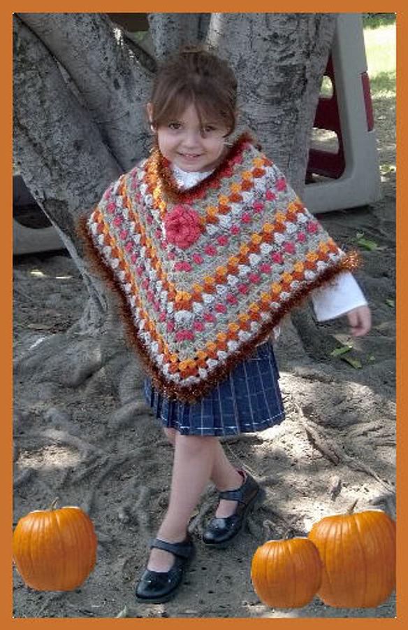 Autumn Crochet Poncho