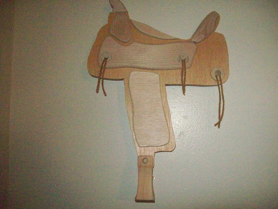 saddle wal hanging for our western style bedroom
