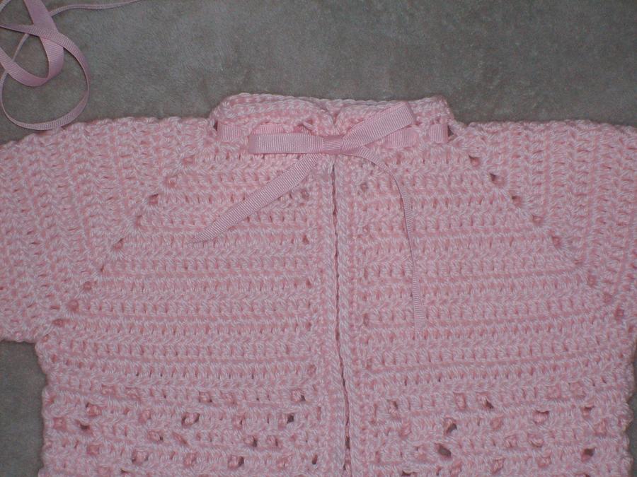 Pink Sweater and Bonnet